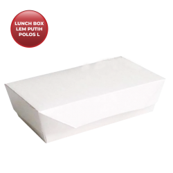 LUNCH BOX LEM PUTIH POLOS UK. L